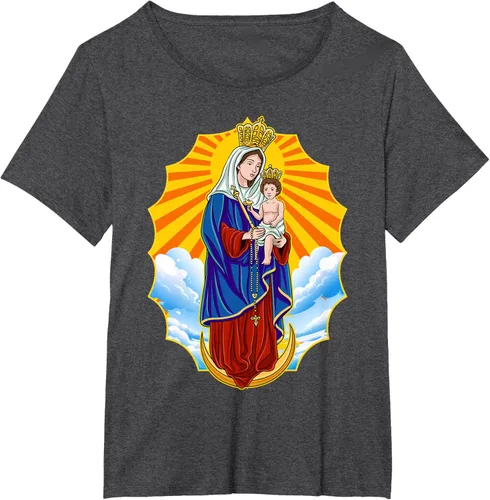 Vista 24 de Chinita Chiquinquira Venezuela Maracaibo Virgen Chiquinquira Chinita Zulia Camiseta negra