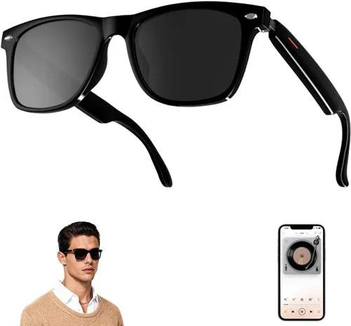 Vista 19 de Lentes inteligentes AI 2026 con cámara, video HD 4K y captura de fotos, gafas de cámara de 8 MP para hombres y mujeres, gafas de grabación