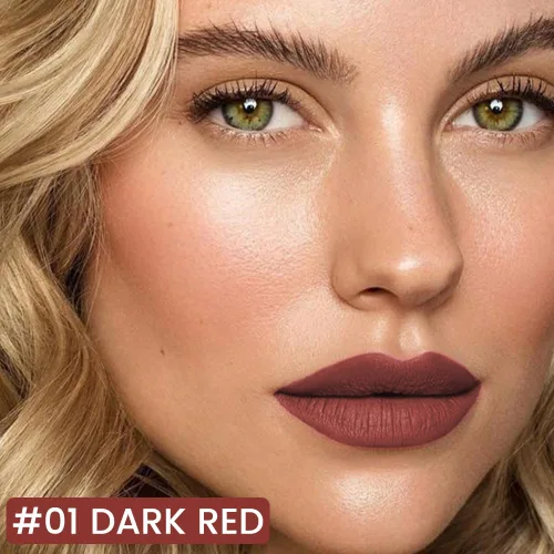 Vista 2 de evpct Lápiz Marcador de Línea de Labios Líquido de Larga Duración, Resistente al Agua, Rojo Oscuro Mate, Marcador de Línea de Labios y Lápiz Labial