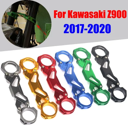 Vista 2 de Motocicleta Horquilla Suspensión Amortiguador Equilibrio Soporte Estabilizador Palanca para Kawasaki Z900 2017 - 2020 Accesorios (negro)