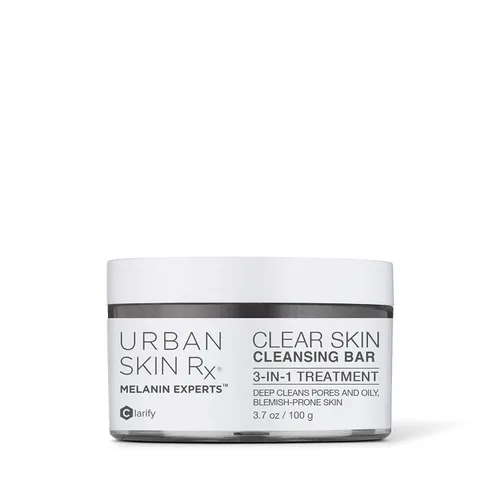 Vista 8 de Urban Skin Rx Clear Skin - Barra limpiadora de tratamiento diario 3 en 1, exfoliante + máscara aclaradora, reduce el exceso de aceite, limpia