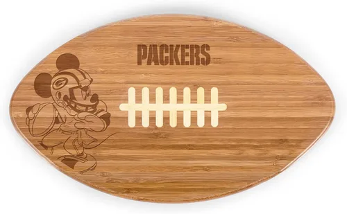 Vista 21 de PICNIC TIME NFL NFL Mickey Touchdown - Tabla de cortar y bandeja para servir de fútbol americano