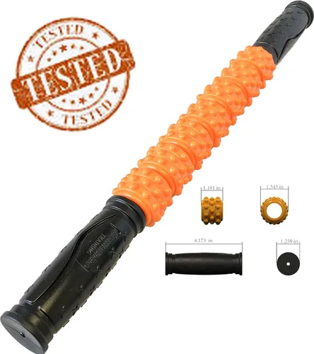 Vista 3 de The Muscle Stick Rodillo duro para masaje de elite, No Model, Anaranjado, 1