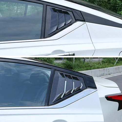 Vista 7 de XITER 2 rejillas de ventana lateral trasera para Nissan Altima2019-2026 Fibra de carbono