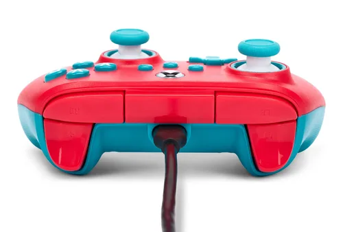 Vista 7 de PowerA Nano Enhanced Wired Controller for Xbox Series X S - Red Sky, portable, compact, gamepad, wired video game controller, gaming controller