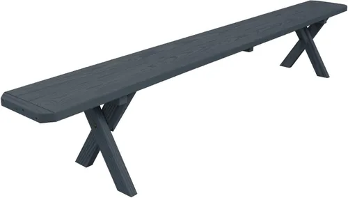 Vista 80 de Furniture Barn USA Pine - Banco cruzado de 2 pies, color negro