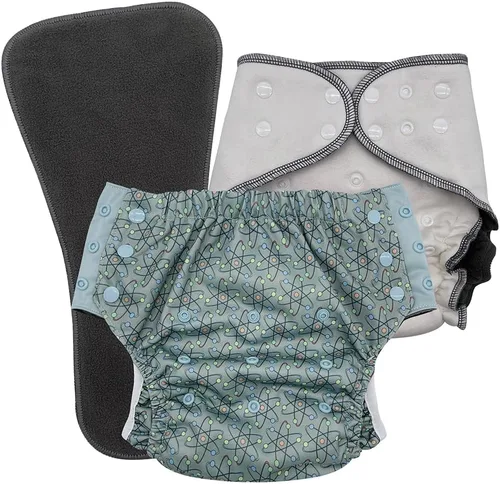 Vista 43 de EcoAble Juego de pañales de tela nocturna para niños grandes, de 6 a 16 años Bragas protectoras para necesidades especiales para incontinencia