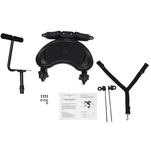 Vista 2 de Tabla universal para cochecito con asiento de silla y plataforma de pie, diseño ajustable, cochecito para sentarse y pararse, para diferentes