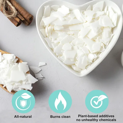 Vista 5 de Kit de suministros para hacer velas de cera de soja, cera de soja natural para hacer velas, kit de arte y manualidades DIY para adultos