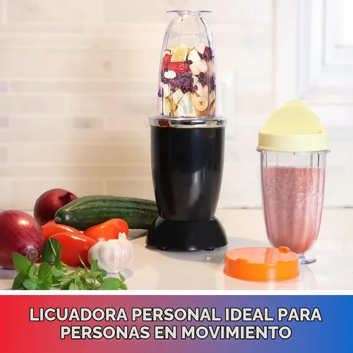 Vista 3 de Total Chef Miracle - Batidora eléctrica para batidos, trituración de hielo y función de pulso, licuadora de bala resistente, electrodomésticos