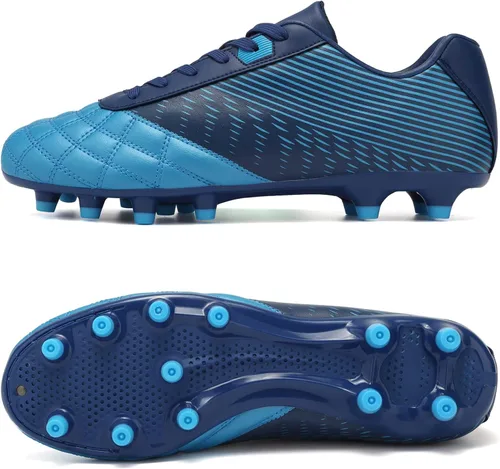 Vista 2 de ASOCO DREAM Soccer Shoes Men's Firm Ground Soccer Cleats Outdoor Indoor Athletic Football Shoes Professional Futsal Training Sneakers