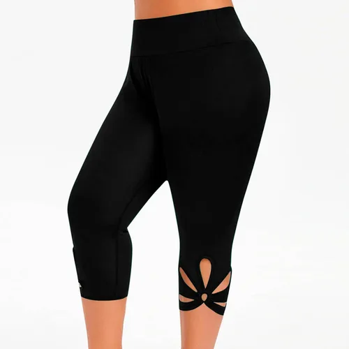 Vista 173 de Pantalones capri para mujer, estilo casual, de verano, elásticos, de cintura alta, pantalones de yoga, ajuste atlético, pantalones deportivos