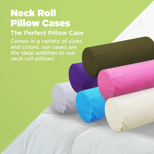 Vista 2 de Funda de almohada de algodón resistente para el cuello, suave y transpirable, funda de almohada de tela de 10 onzas, diseño de funda totalmente