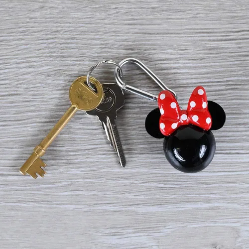 Vista 2 de Disney Classic Minnie Mouse Head - Llavero de poliresina en 3D