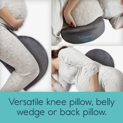 Vista 7 de hiccapop Almohada de cuña de embarazo para soporte del vientre Almohada de cuña de maternidad Almohada de cuña para el vientre Almohadas