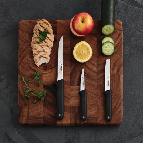 Vista 4 de CAT CORA Cuchillo de pelar, hoja profesional de acero alemán de 4 pulgadas para pelar manzanas, papas, cebollas y adornar, mango ergonómico