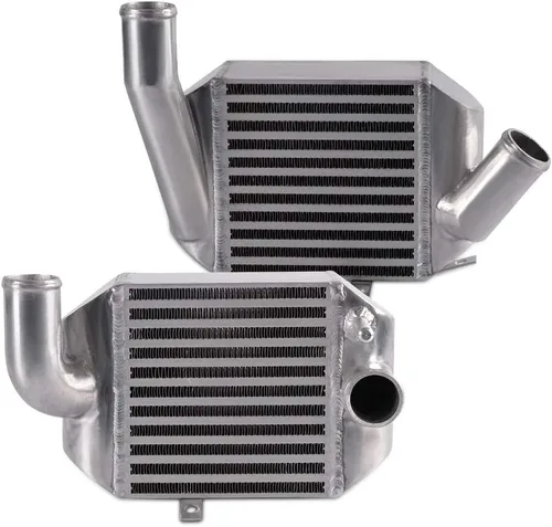 Vista 10 de Kit de refrigeración intercooler de aluminio mejorado con pernos de montaje lateral dual compatible con Nissan 300ZX Twin Turbo 1990-1996