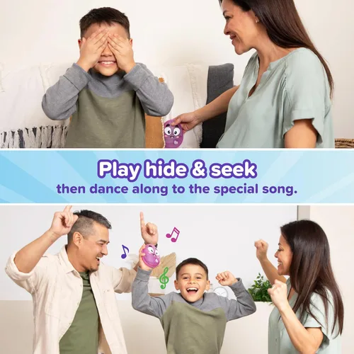 Vista 3 de Eggworthy by Relatable, el juego de escondite y busca apto para niños, juguetes para niños a partir de 3 años, incluye 1 juguete iluminado de huevo