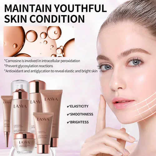Vista 2 de Revitalizing - Juego de 6 piezas para el cuidado de la piel antienvejecimiento para mujeres, kit de cuidado facial hidratante, reafirmante