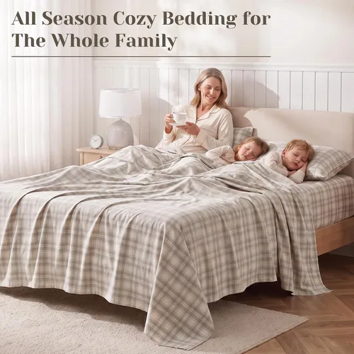 Vista 61 de Comfort Spaces Sábanas de percal 100% algodón, tamaño individual XL, 3 Adelia Gris