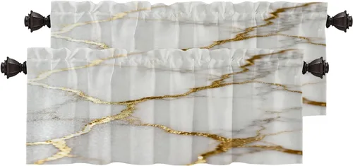 Vista 154 de Cortinas opacas de poliéster multicapa marrón con diseño de bosque natural, 2 unidades, 26 x 24 pulgadas