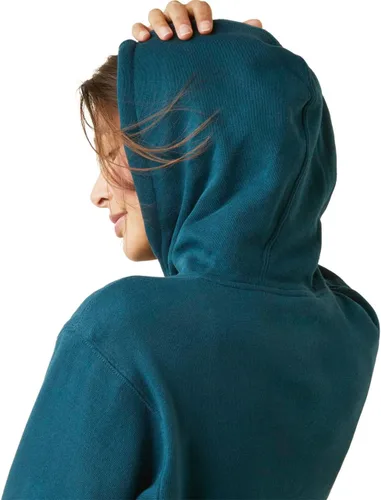 Vista 5 de Ariat Sudadera con capucha para mujer, Azul Marino Eclipse