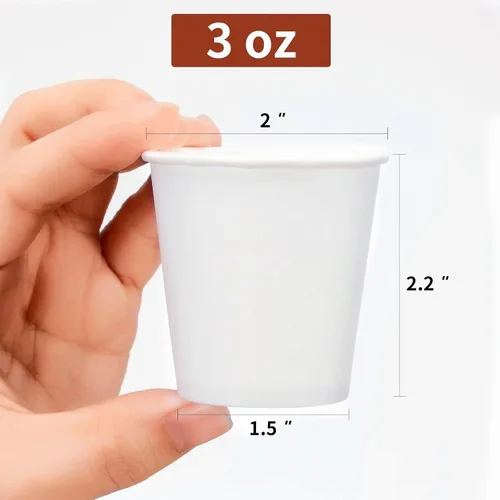 Vista 4 de RACETOP - Vasos desechables de papel para baño y enjuague bucal (3 onzas, 500 unidades)