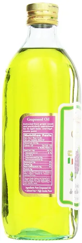 Vista 2 de Sadaf Aceite de semilla de uva - Aceite de semilla de uva para cocinar - Aceite de cocina saludable - Alto punto de fumar - Condimento de hierro