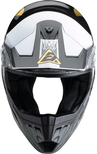 Vista 3 de Answer Racing 447707 A23 AR3 Ronin Casco: negro/blanco/dorado, XL