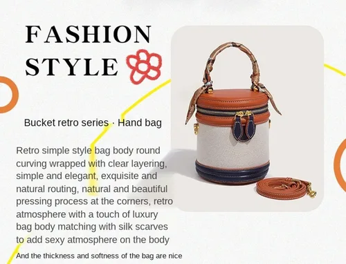 Vista 4 de DaHeng Mini bolso retro para mujer, bolso de mano vintage