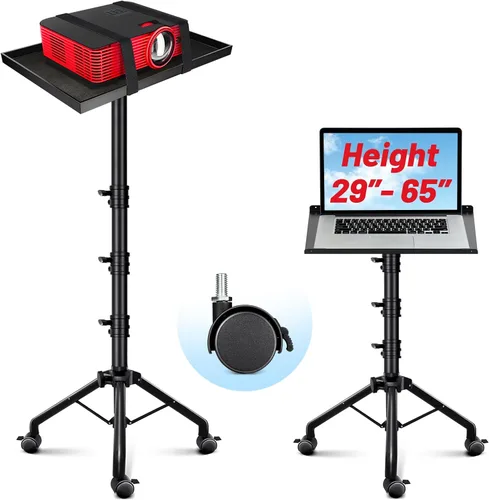 Vista 10 de CAHAYA Soporte para Proyector Trípode Ajustable - Estable para Tabletas, Teléfonos, Libros, Altura 26" a 51.5", Soporte Multifuncional para Laptop