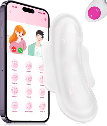 Vista 8 de Vibrador portátil con control remoto por aplicación para ropa interior, juguetes sexuales para adultos para mujeres o parejas, vibrador mini