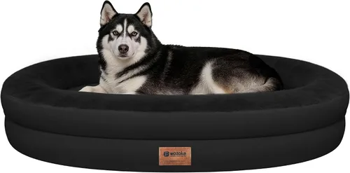Vista 32 de Cama ortopédica lavable grande para perros: Cama de espuma viscoelástica impermeable para mascotas con refuerzos - Funda ortopédica extraíble