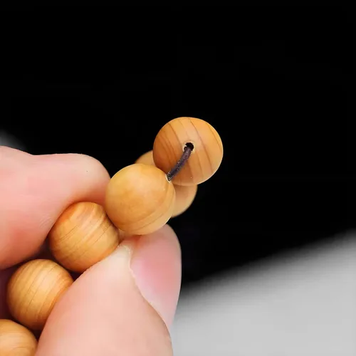 Vista 4 de Zen Dear Thuja Wooden Bracelet Necklace Prayer Beads Mala Wristband
