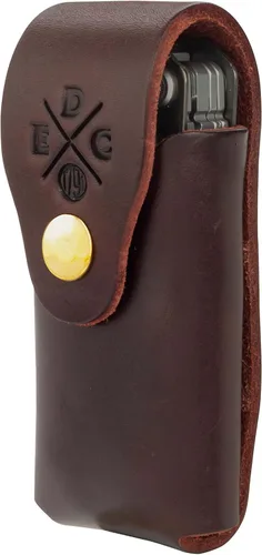 Vista 5 de Funda para multiherramienta, bolsa para multiherramienta de cuero americano para el cinturón con broche, compatible con Leatherman, SOG y Gerber