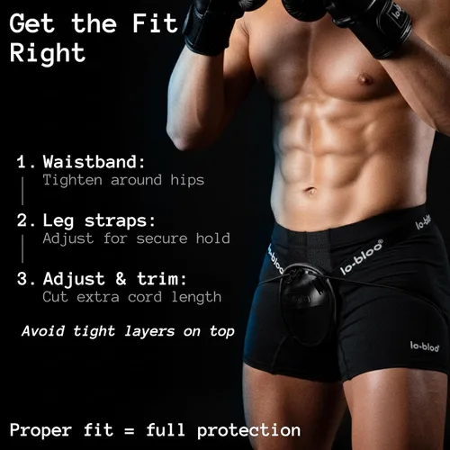 Vista 6 de lobloo MMA Cup Athletic Groin Cup for Martial Arts Mixing Standing and Ground Fighting - Tales como MMA, BJJ y Krav MAGA