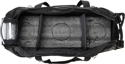 Vista 6 de Vise Bolsa de bolos con rueditas para tres bolas Negro