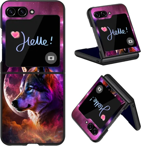 Vista 29 de Diseñada para Samsung Galaxy Z Flip 4 5G, funda rígida para teléfono de PC, a prueba de golpes y caídas, patrones de moda para una protección Gatos