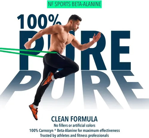 Vista 3 de NF Sports Beta-alanina – Aminoácido natural que promueve la reducción de la fatiga muscular y mejora el rendimiento - 100% satisfacción garantizada