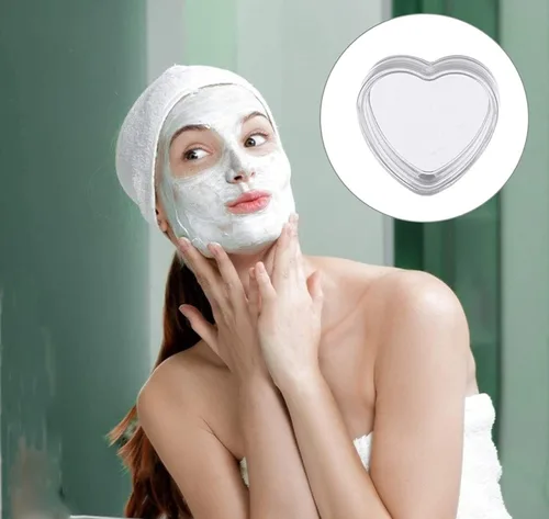 Vista 5 de 60 frascos vacíos de 0.18 oz de crema transparente en forma de corazón, tarros de plástico rellenables, contenedor de cosméticos para muestras