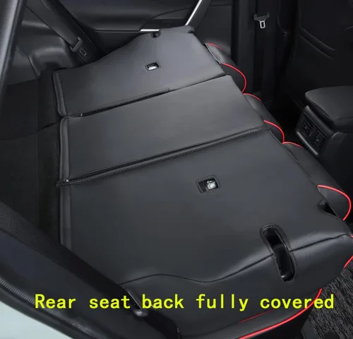 Vista 27 de Fundas de asiento RAV4 de ajuste personalizado, piel sintética impermeable para Toyota RAV4 2013-2018 (beige)