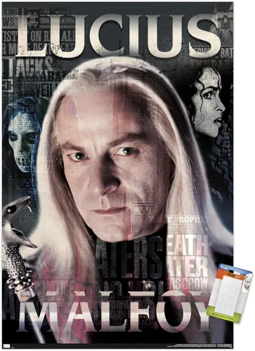 Vista 10 de Trends International The Wizarding World: Harry Potter - Póster de pared de Lucius Malfoy, 34 pulgadas de largo x 22.4 W, versión premium sin marco