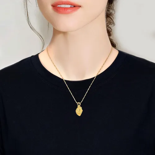 Vista 29 de Imrsanl Collar con colgante de joyería de cremación para cenizas – Collar anatómico de urna de corazón para cenizas – Medallones conmemorativos