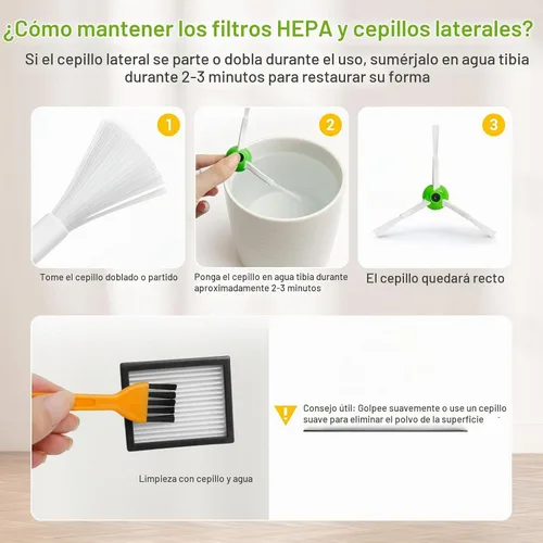 Vista 5 de 22 piezas de repuesto para aspiradora iRobot Roomba i7 i7+ i2 i3 i3+ i4 i4+ i6 i6+ i8 i8+ J7 J7+ J9 E5 E6 E7 serie I, E y J Series I, E y J, 8