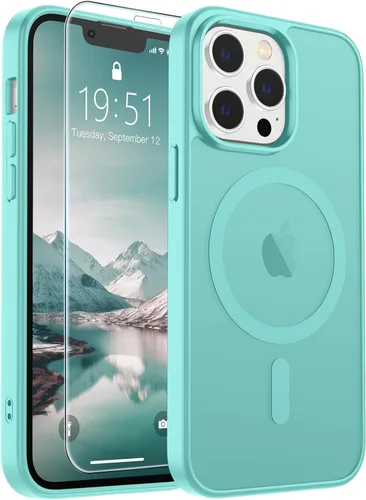 Vista 218 de SUPFINE Funda magnética para iPhone SE 2022 (3ª)/2020 (2ª), iPhone 8 (compatible con MagSafe) (protección contra caídas de grado militar), funda