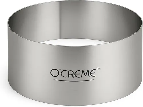 Vista 15 de O'Creme Anillo para Pastel de Acero Inoxidable Resistente Redondo Molde de Anillo para Pastel Mousse para Hornear, Decoración de Pasteles de Postre