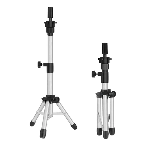 Vista 9 de AliLeader Soporte de cabeza de peluca de 25 pulgadas, soporte de cabeza de maniquí ajustable, trípode con cabeza ajustable, soporte de trípode