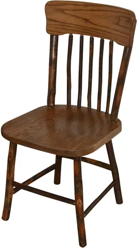 Vista 5 de Silla de comedor con respaldo de panel de nogal y roble teñido natural Amish Natural Finish