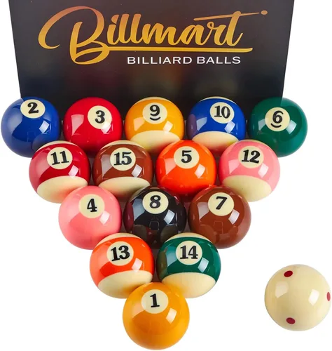 Vista 9 de Billmart - Accesorios de Mesa de Billar de Bolas de Pool Premium, 2-1/4" Tamaño Regulación, Juego de 16 Bolas de Billar Premium