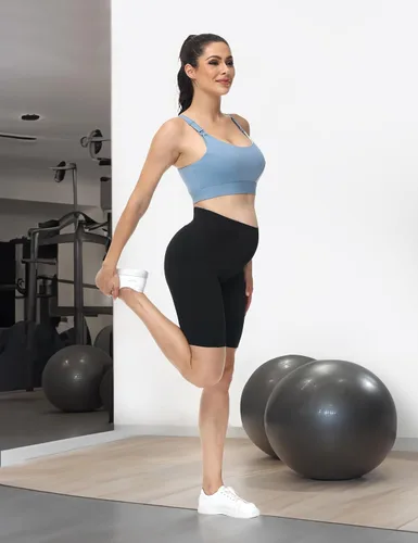 Vista 7 de HOFISH Nursing Bras for Breastfeeding Nursing Sports Bra with Support Racerback Maternity Bra Medium Impact